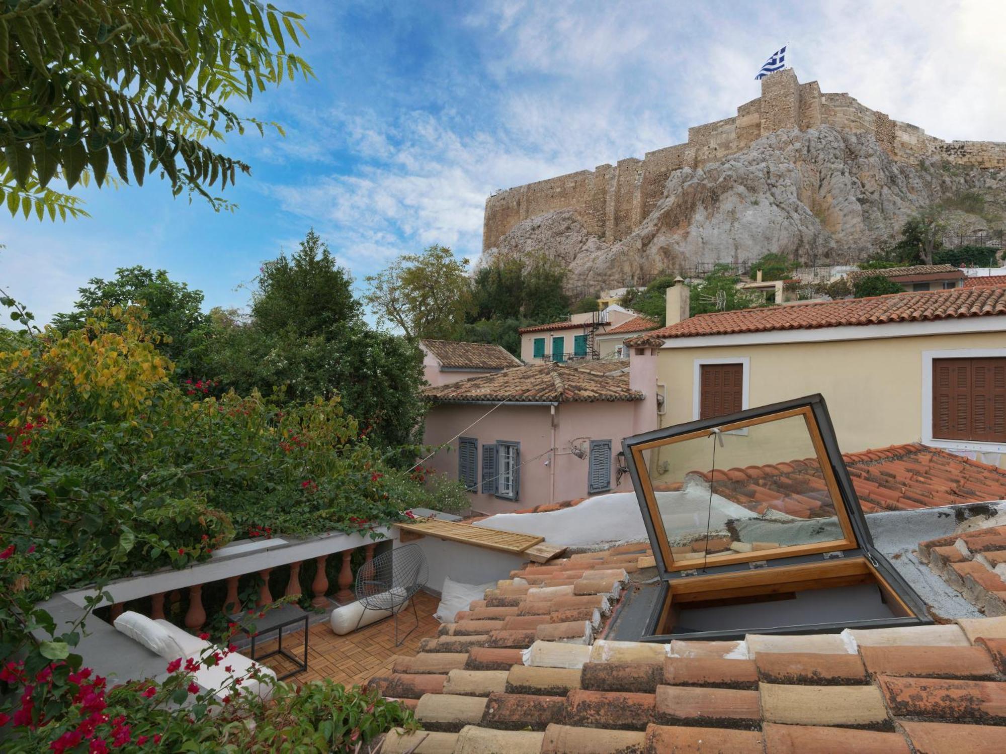 Ferienwohnung Live At The Acropolis Shadow - Under Super Scenic Anafiotika Athen Exterior foto